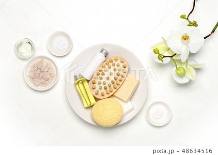 Skin treatment natural cosmetics set Skin treatment natural cosmetics set 48634516
