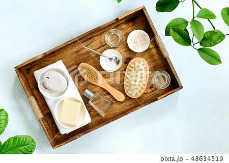 Spa treatment stuff, top view Spa treatment stuff, top view 48634519