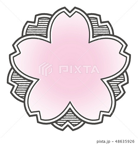 桜型スタンプ 桜型スタンプ 48635926