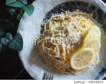 レモンクリームパスタ レモンクリームパスタ 48636629