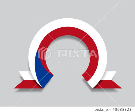 Czech flag rounded abstract background. Vector illustration. Czech flag rounded abstract background. Vector illustration. 48638323