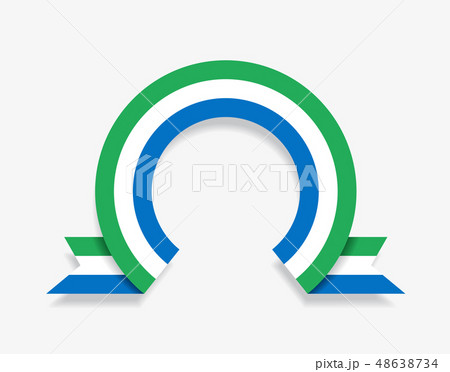 Sierra Leone flag rounded abstract background. Vector illustration. Sierra Leone flag rounded abstract background. Vector illustration. 48638734