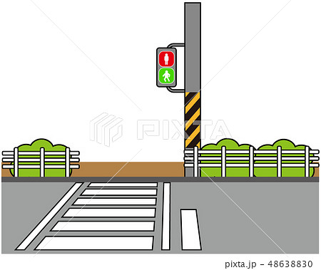 信号 サイン 横断歩道 信号機のイラスト素材