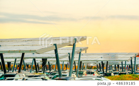 solar panel parking canopy 48639185