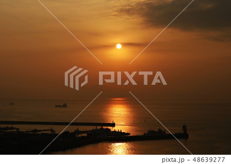 港 海 日没 48639277