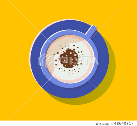 Cappucino illustration. Drink illustration. 48640317