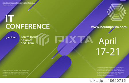 Conference announcement design template 48640716