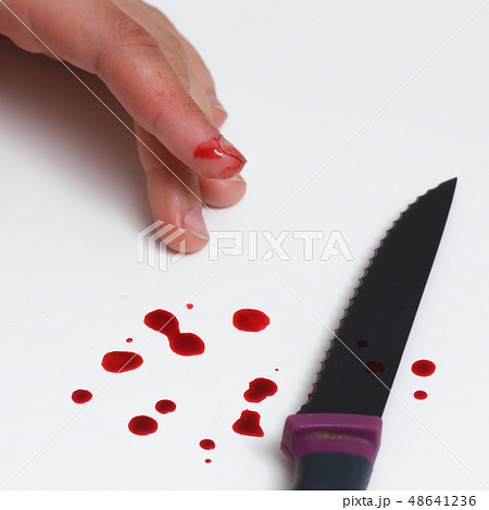 cut of finger while cooking.  48641236