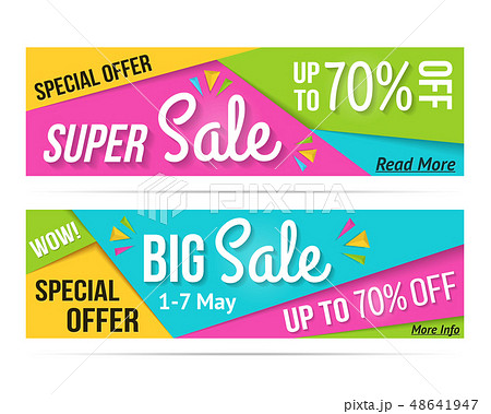 Super Sale and Big Sale Banners 48641947