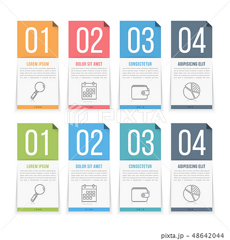 Infographic Elements with Numbers 48642044