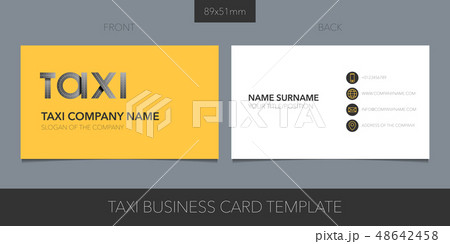 Taxi, cab vector business card template Taxi, cab vector business card template 48642458