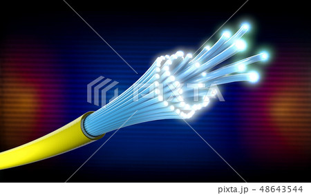 Optical light guide cables with open ends  48643544