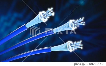 Optical light guide cables with open ends  48643545