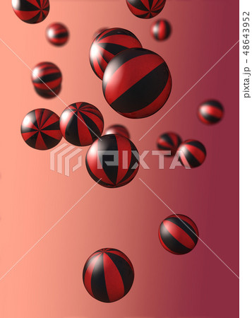 Different sized striped spheres on color gradient Different sized striped spheres on color gradient 48643952