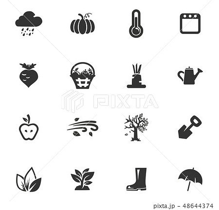 Autumn icons set 48644374