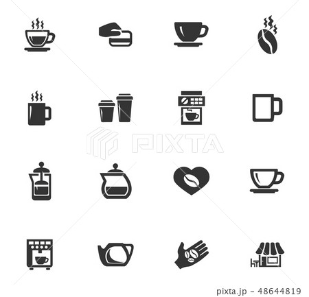 Coffee icons set Coffee icons set 48644819