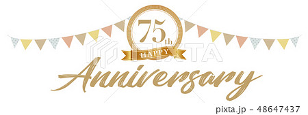 75周年アニバーサリーデコ 70th　70周年　70周年記念　70周年マーク　70周年デコレーション 48647437