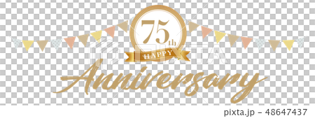 75周年アニバーサリーデコ 70th　70周年　70周年記念　70周年マーク　70周年デコレーション 48647437