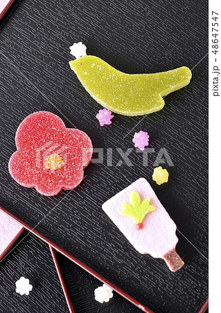 和菓子で正月 48647547