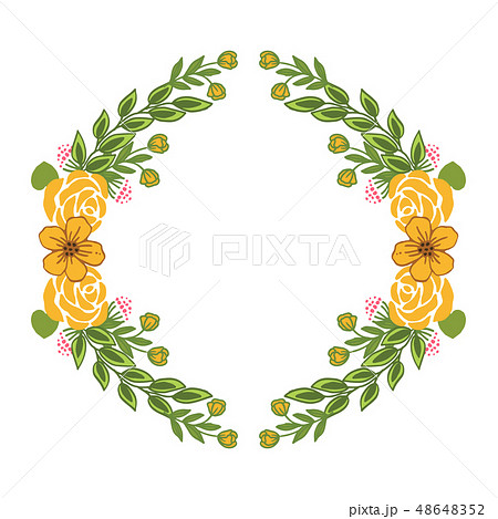 Vector illustration design artwork colorful wreath frame Vector illustration design artwork colorful wreath frame 48648352