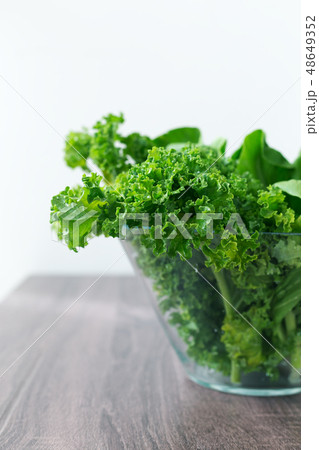 Kale leaves salad, healthy eating 48649352