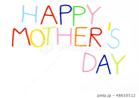 【モールアートロゴ】母の日　Happy mother's day 48650512