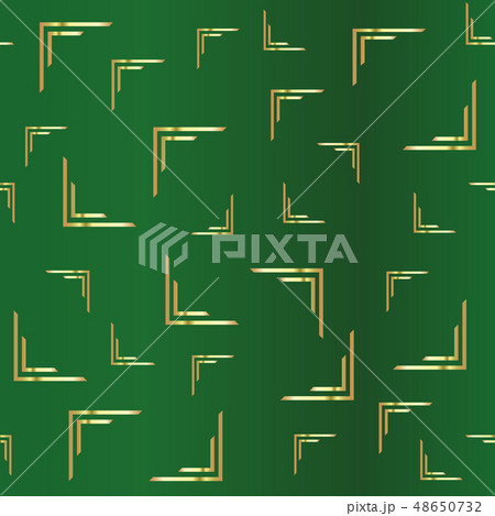 Golden drawing on a green. Seamless pattern Golden drawing on a green. Seamless pattern 48650732