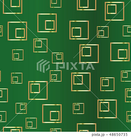 Golden rectangle on a green. Seamless pattern Golden rectangle on a green. Seamless pattern 48650735