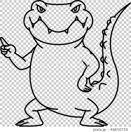 Crocodile pointing Crocodile pointing 48650739