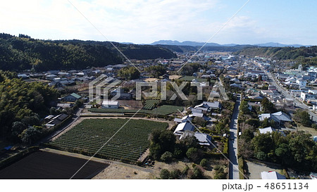 知覧町武家屋敷上空から 48651134