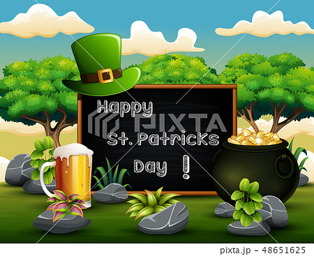 St Patrick's Day greeting card with Leprechaun hat St Patrick's Day greeting card with Leprechaun hat 48651625
