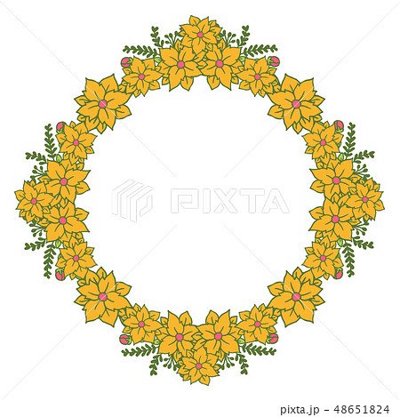 Vector illustration greeting card with colorful flower frame Vector illustration greeting card with colorful flower frame 48651824