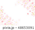 桜　水彩風　テクスチャー 48653091