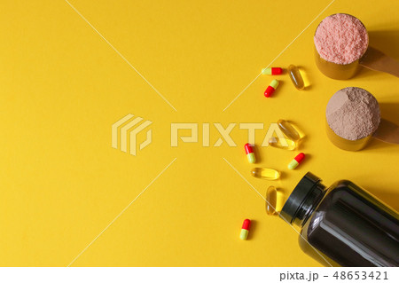 Sports medical vitamins and drugs. 48653421