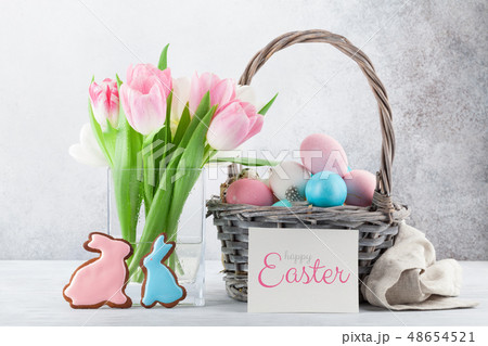 Easter greeting card 48654521