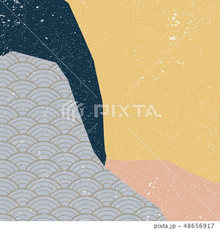 Japanese template vector. Geometric pattern  48656917