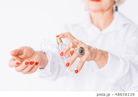 senior female elegance fashion perfume trend lady 48658139