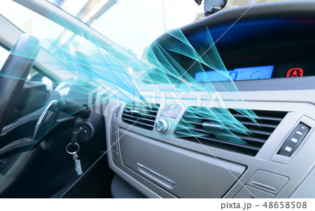 Driver hand tuning air ventilation grille 48658508