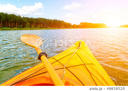 Kayaking on the water Kayaking on the water 48658520