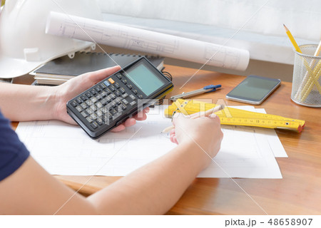 Construction plans and tools 48658907