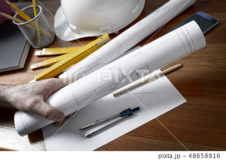 Construction plans and tools 48658916