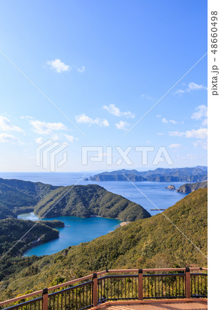 ハートの入り江が見える見江島展望台 三重県南伊勢町 ハートの入り江が見える見江島展望台 三重県南伊勢町 48660498