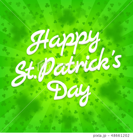 Happy St. Patricks Day greeting card Happy St. Patricks Day greeting card 48661202