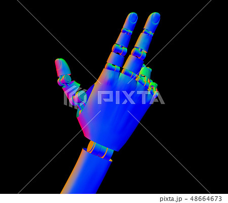3d rendering robotic hand 48664673