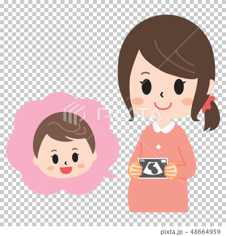 孕婦與迴聲圖片 孕婦與迴聲圖片 48664959