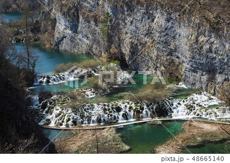 Multiple cascades in Plitvice Lakes National Park 48665140