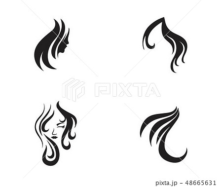 Hair and face salon logo vector templates 48665631