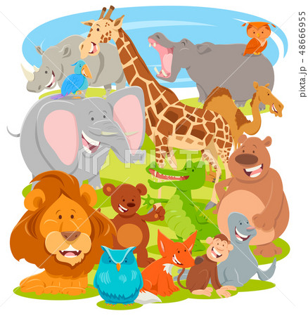 funny comic animal characters group funny comic animal characters group 48666955