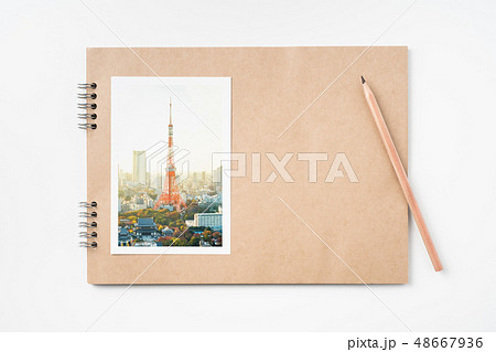 kraft notebook with tokyo travel concept kraft notebook with tokyo travel concept 48667936