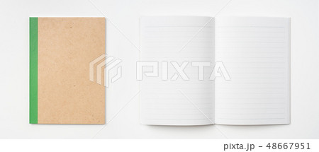 color kraft notebook on white background color kraft notebook on white background 48667951